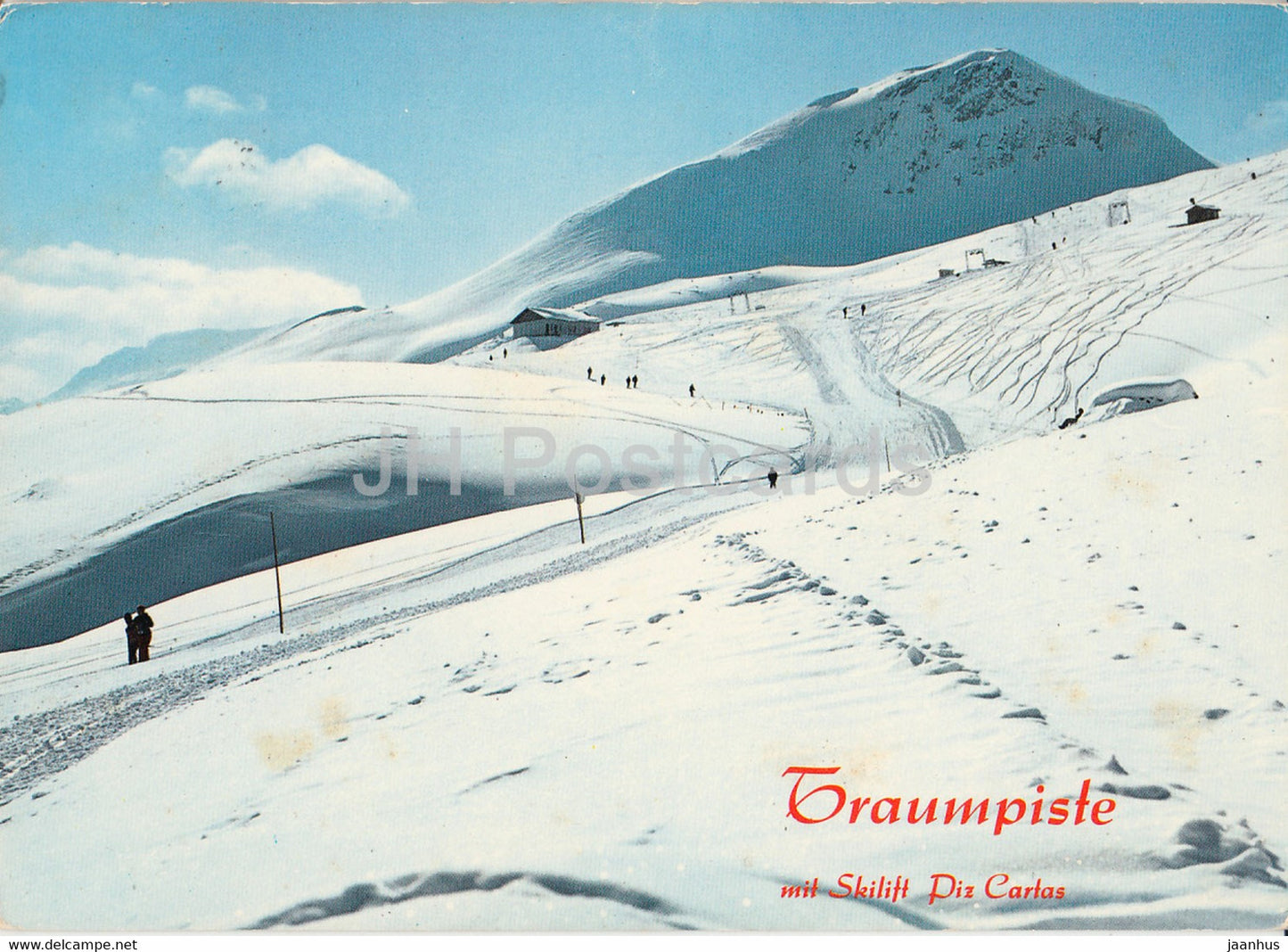 Traumpiste mit Skilift Piz Cartas - 36673 - 1970 - Switzerland - used - JH Postcards