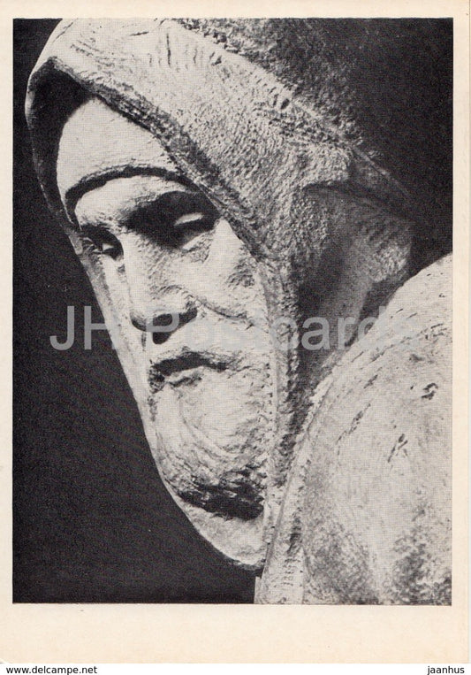 sculpture by Michelangelo - Self portrait - Italian art - 1978 - Russia USSR - unused - JH Postcards