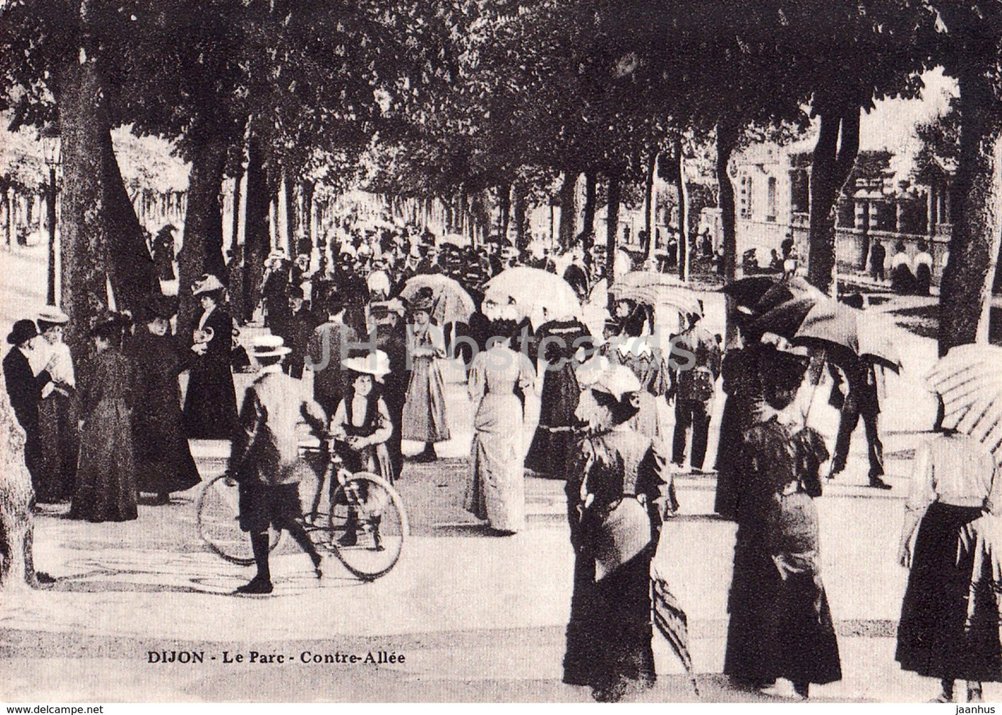 Dijon - Le Parc - Contre-allee - park - REPRODUCTION - France - unused - JH Postcards