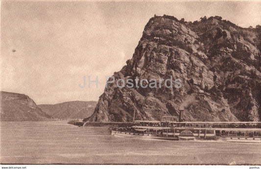 Die Lurlei - ship - steamer - 3198 - old postcard - Germany - unused - JH Postcards