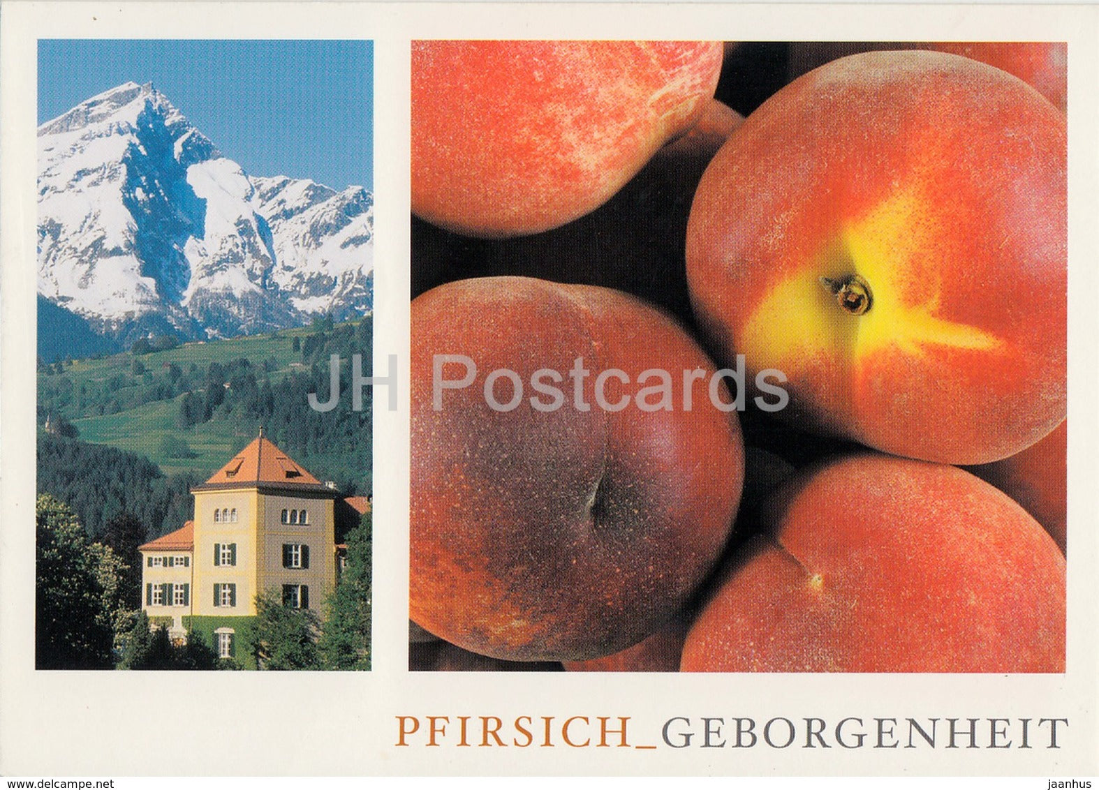 Schauenstein - schloss restaurant hotel - Pfirsich - 2004 - Switzerland - used - JH Postcards