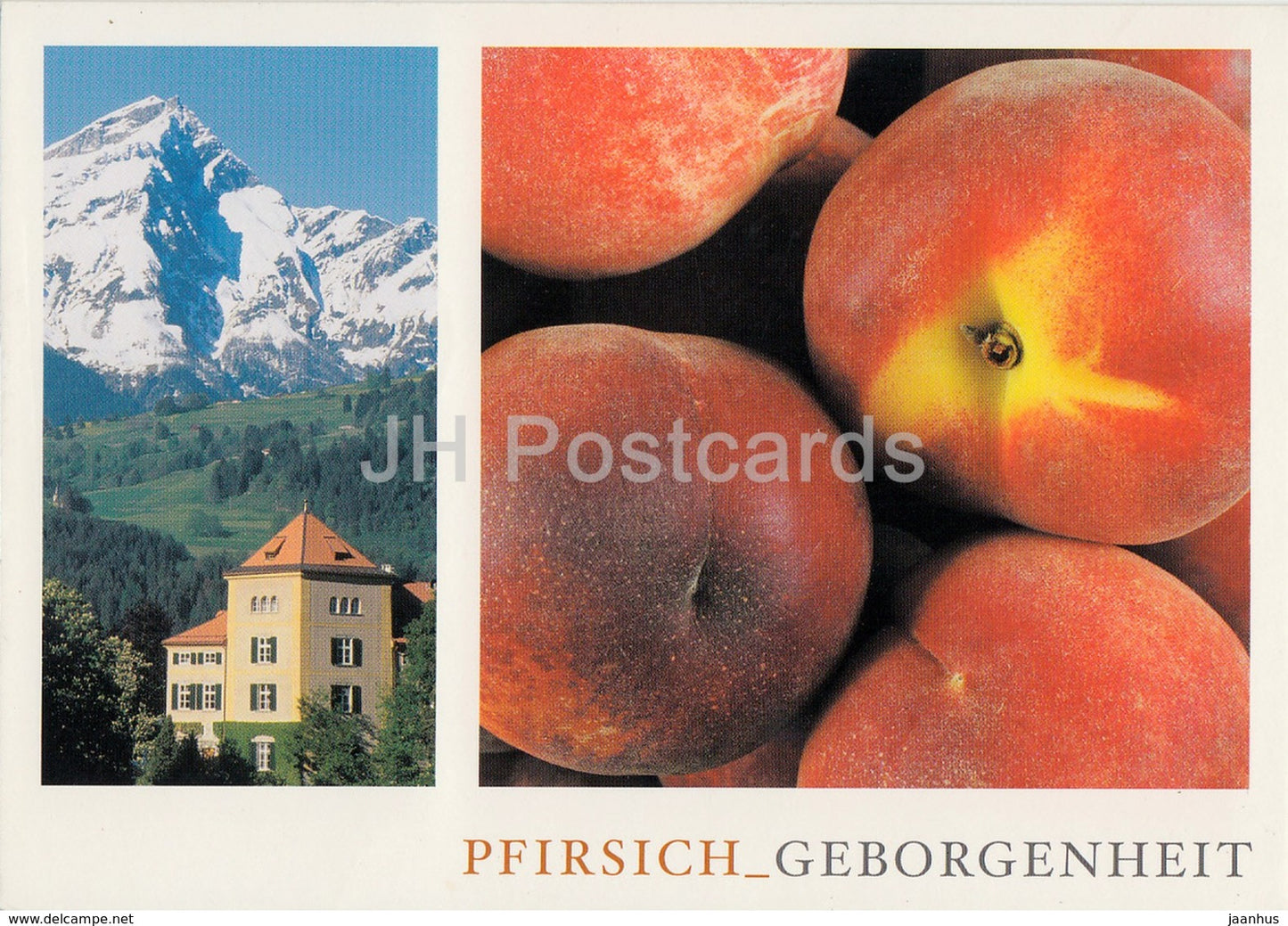 Schauenstein - schloss restaurant hotel - Pfirsich - 2004 - Switzerland - used - JH Postcards