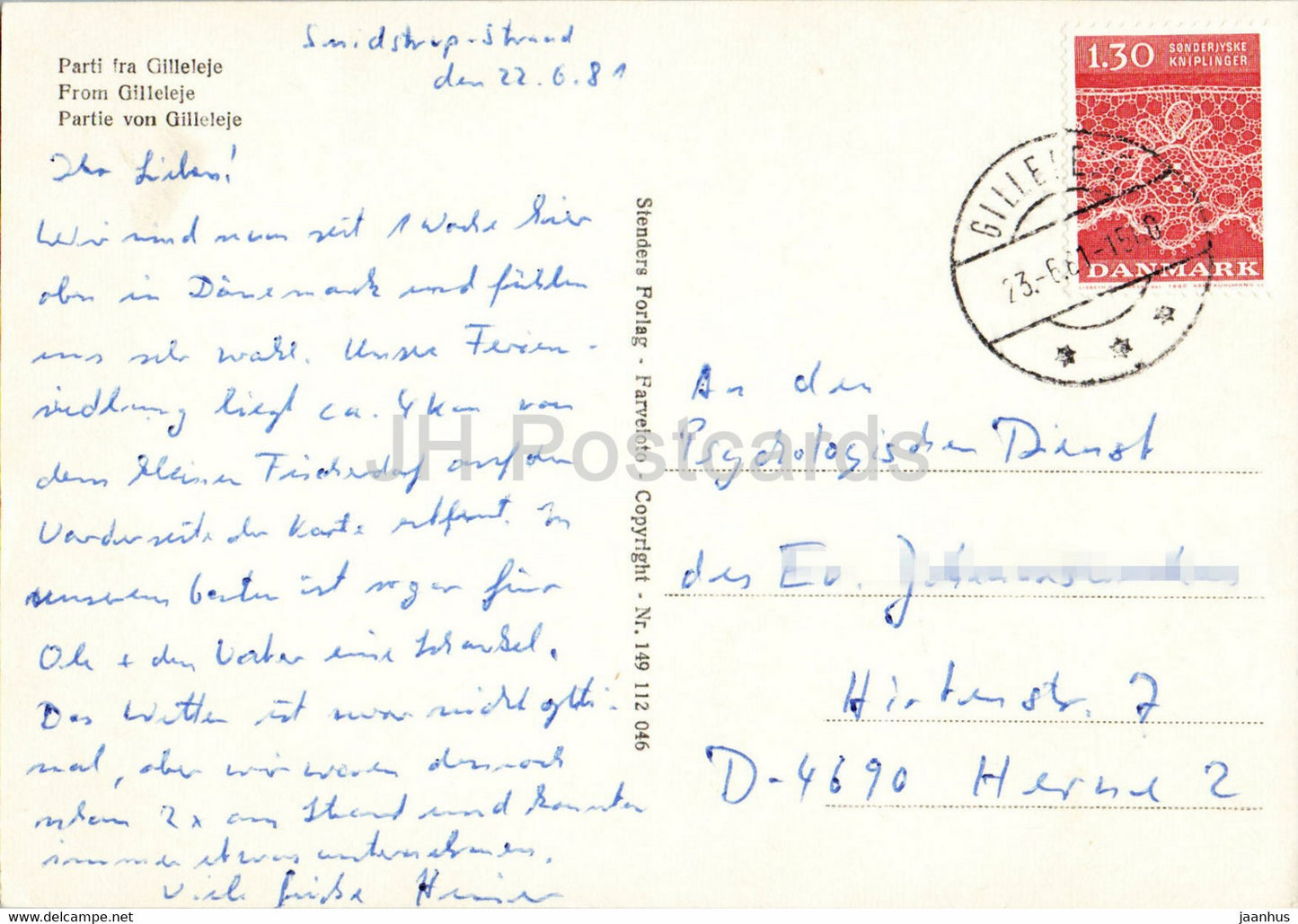 De Gilleleje - 1981 - Danemark - d'occasion