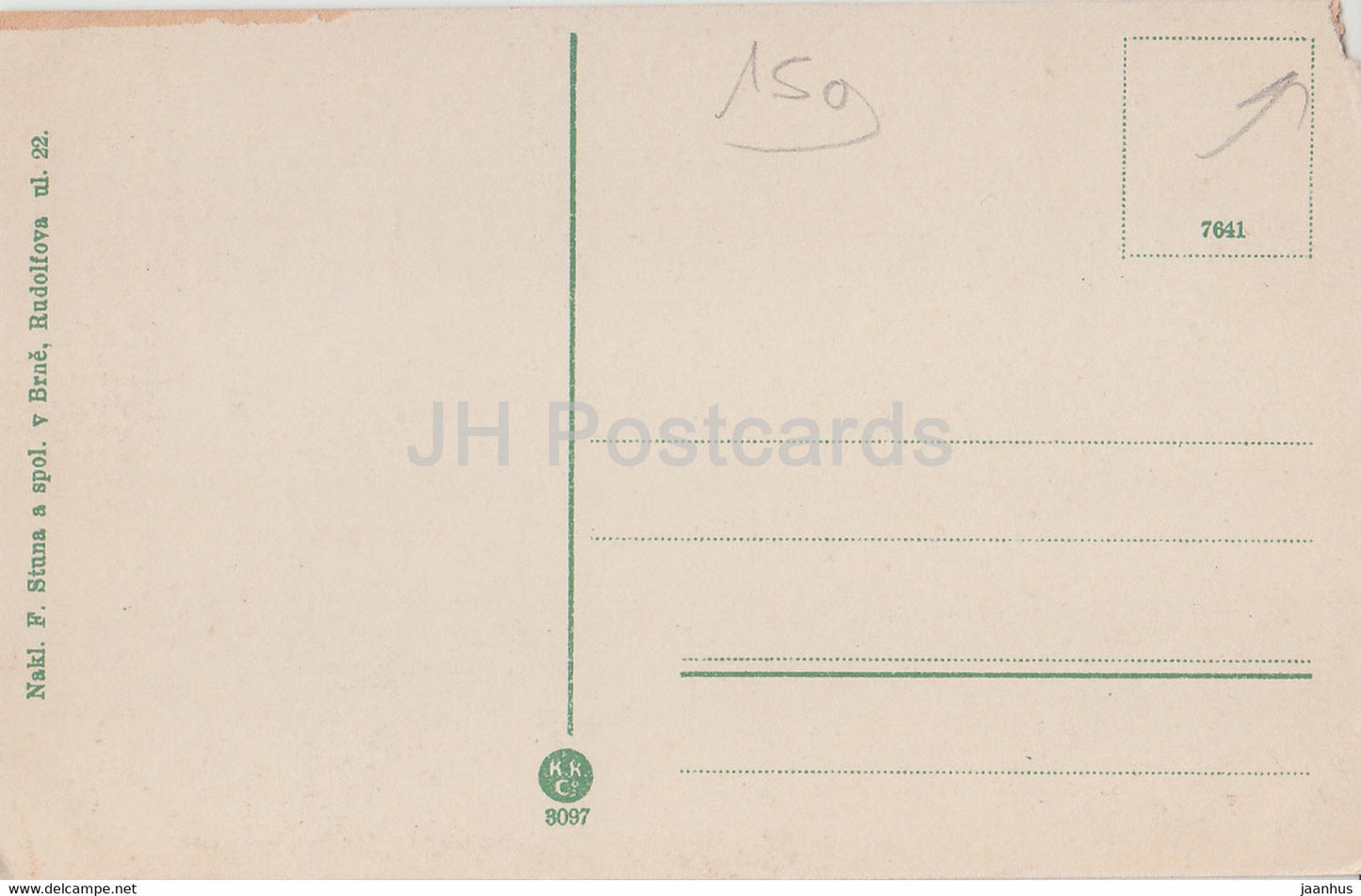 Brno - Winterhollerovo namesti - old postcard - Czech Republic - unused