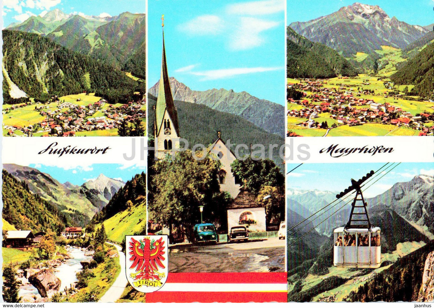 Luftkurort Mayrhofen - Zillertal - Tirol - cable Car - Austria - unused - JH Postcards