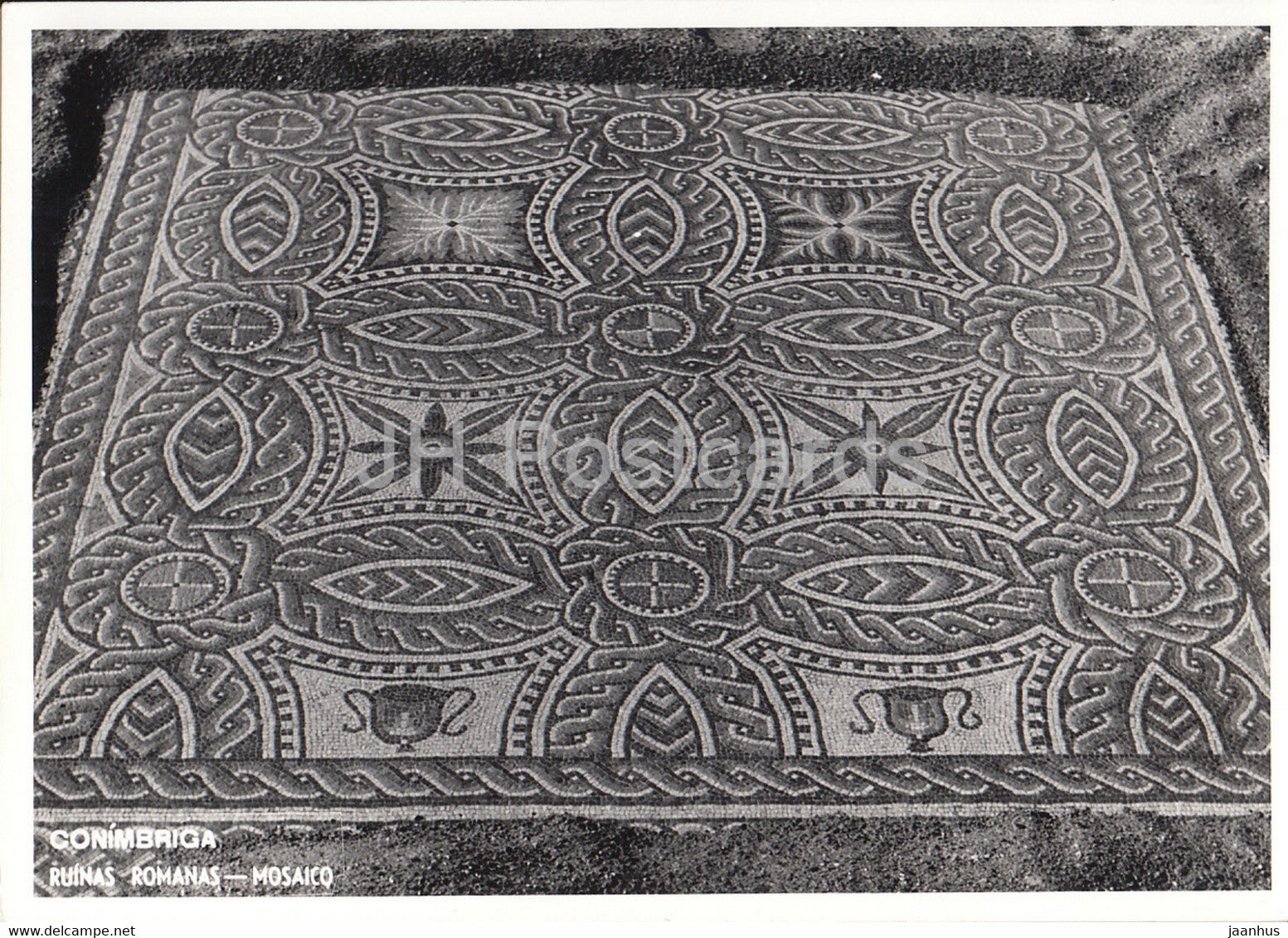 Coimbra - Conimbriga - Ruinas Romanas - Mosaico - ruins - ancient world - 1 - 1970 - Portugal - used - JH Postcards