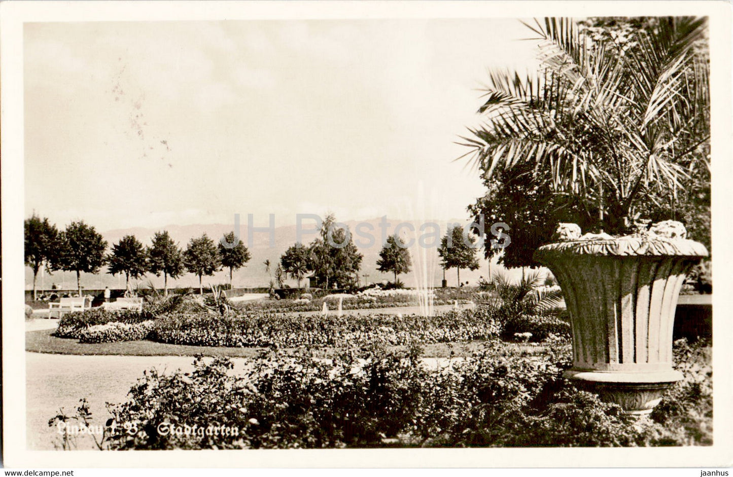 Lindau i B - Stadtgarten - old postcard - 1959 - Germany - used - JH Postcards