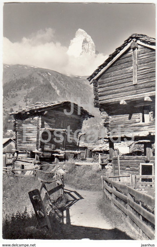 Winkelmatten bei Zermatt - Matterhorn - 17216 - Switzerland - 1959 - used - JH Postcards