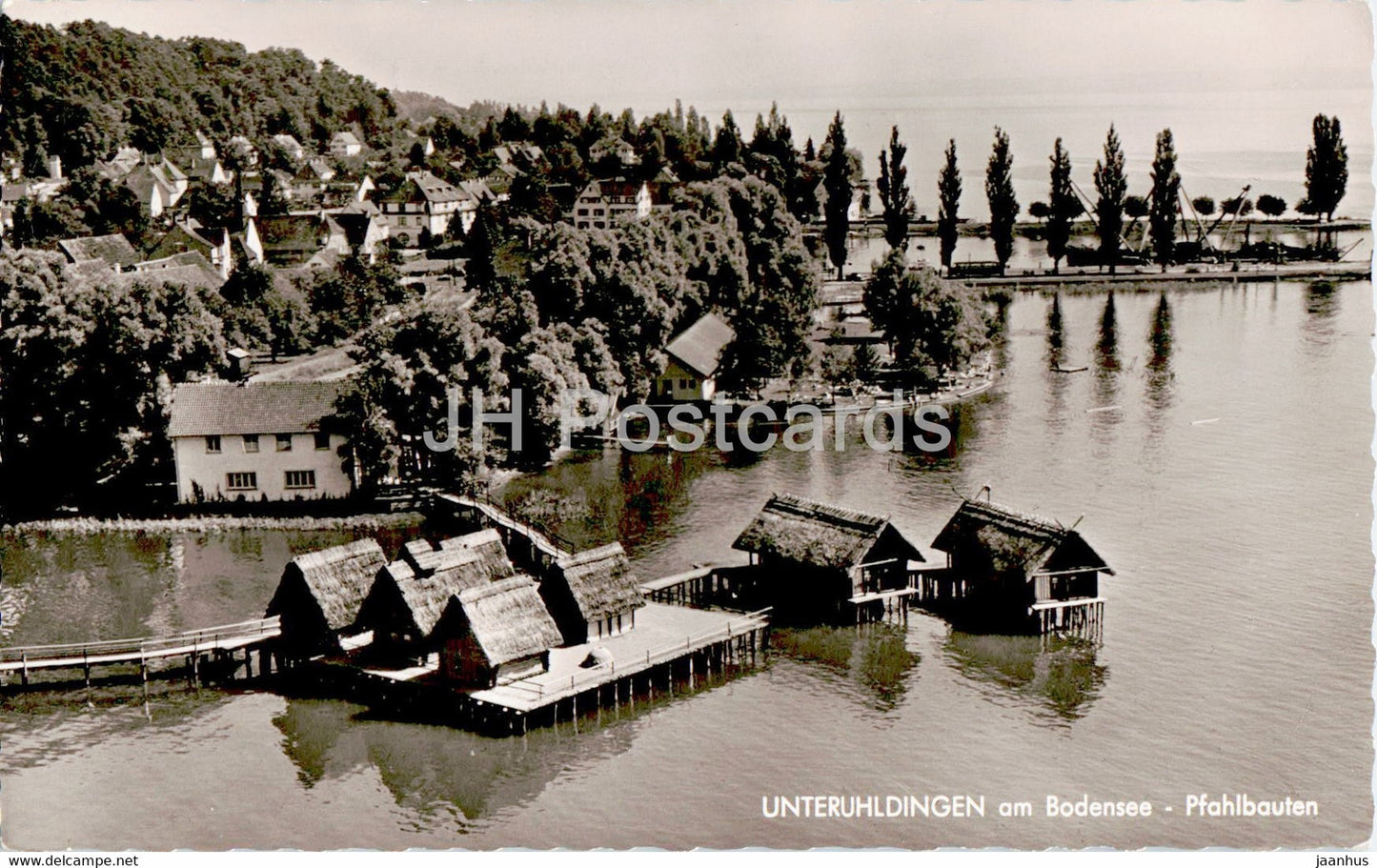 Unteruhldingen am Bodensee - Pfahlbauten - 1963 - Germany - used - JH Postcards