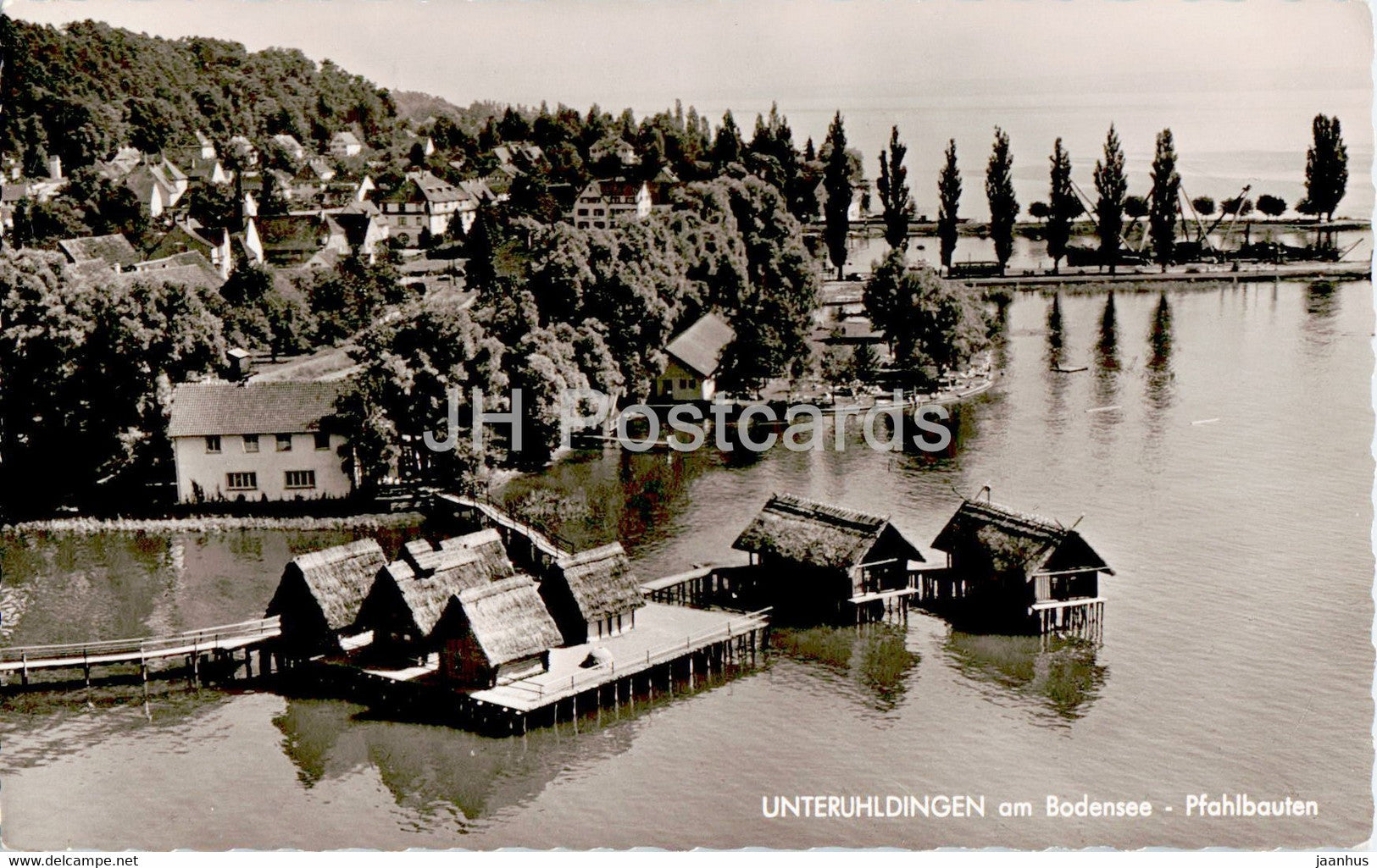 Unteruhldingen am Bodensee - Pfahlbauten - 1963 - Germany - used - JH Postcards