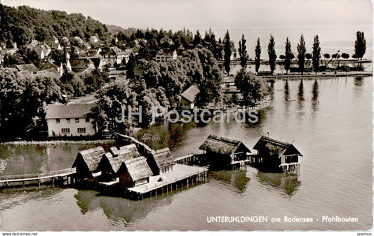 Unteruhldingen am Bodensee - Pfahlbauten - 1963 - Germany - used - JH Postcards