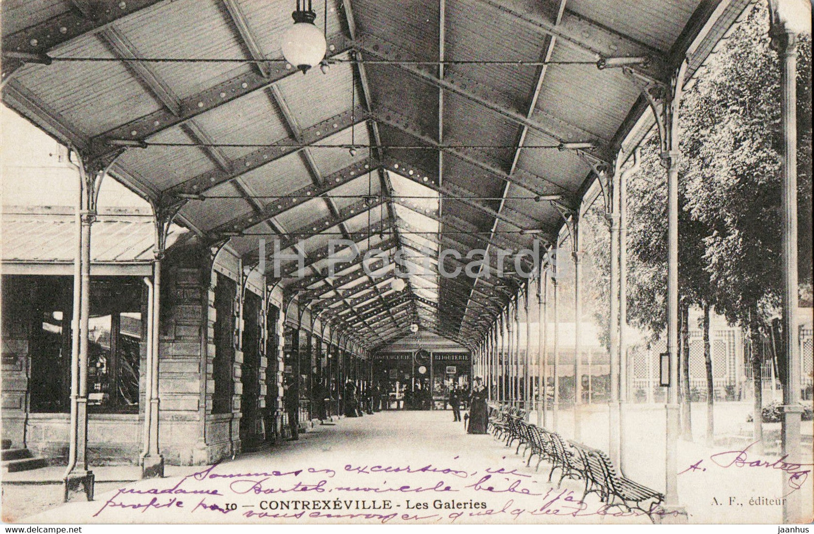 Contrexeville - Les Galeries - 10 - old postcard - 1903 - France - used - JH Postcards
