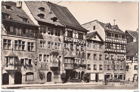 Stein a. Rh. - hotel Rheinfels - Stein am Rhein  - 11015 - Switzerland - old postcard - used - JH Postcards