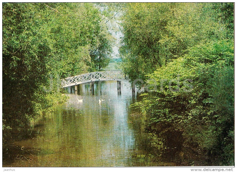 Mikhailovskoye , The Pond overgrown with Willow-Trees - Pushkin State Museum - 1982 - Russia USSR - unused - JH Postcards