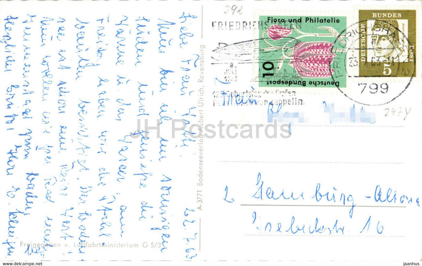 Unteruhldingen am Bodensee - Pfahlbauten - 1963 - Germany - used