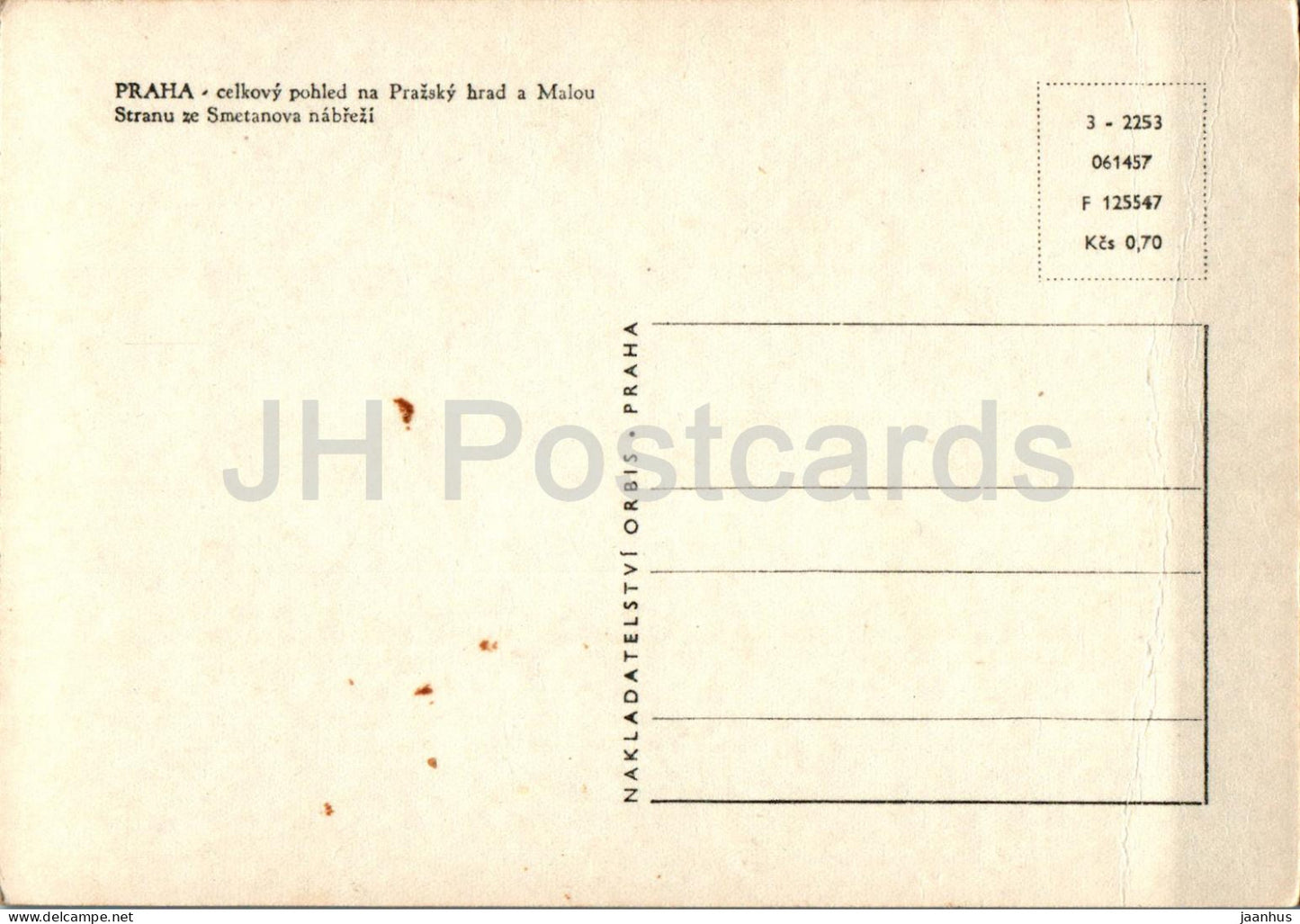 Praha - Prag - Celkovy pohled na Prazsky Hrad - Gesamtansicht Prager Burg - Tschechien - Tschechoslowakei - unbenutzt