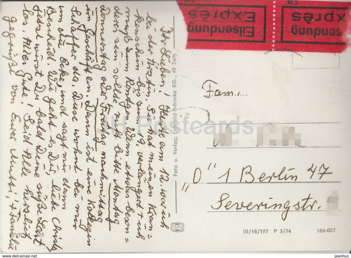 Karl Marx Stadt - Chemnitz - Schlosskirche - church - Germany DDR - used