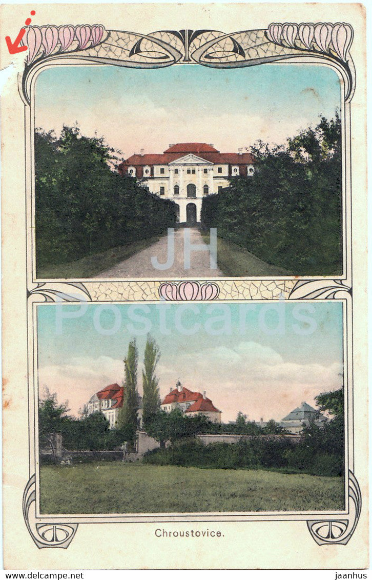 Chroustovice - old postcard - Czech Republic - used - JH Postcards