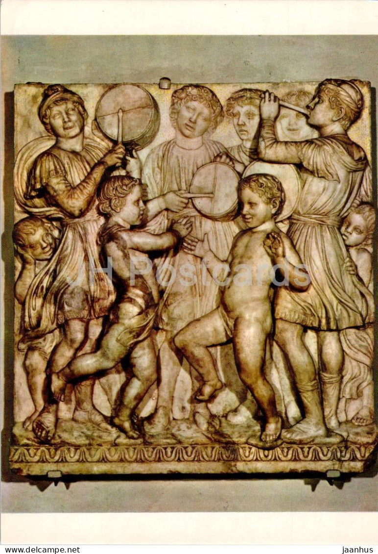 Firenze - Museo di S Maria del Fiore - Cantoria di Luca della Robbia - Particolare - Detail - 352 - Italy - used - JH Postcards