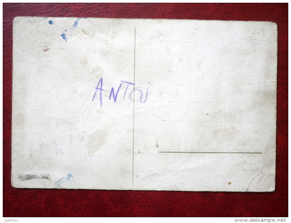 Easter Greeting Card - children - eggs - meadow - unused - JH Postcards