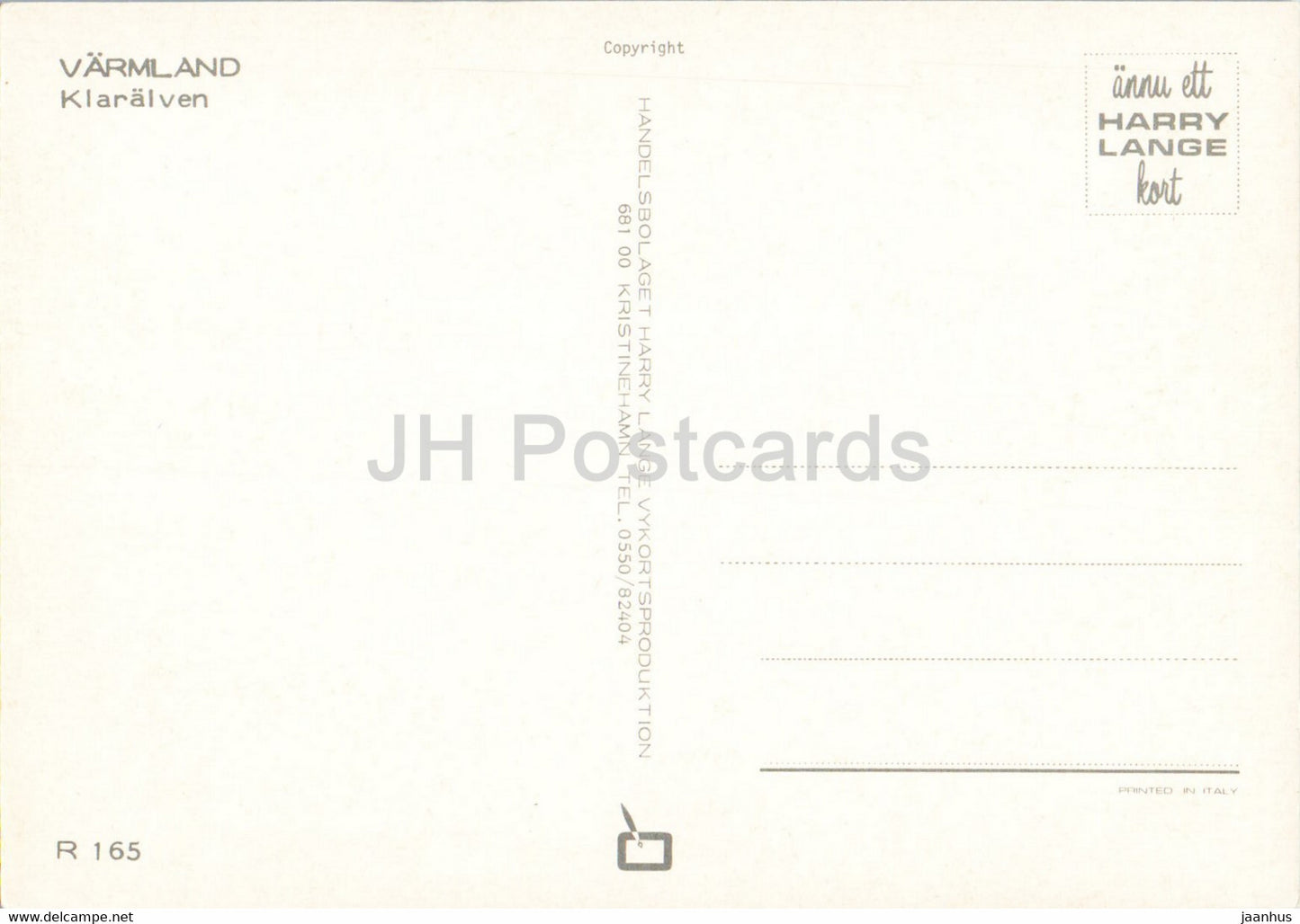 Varmland - Klaralven - Sweden - unused