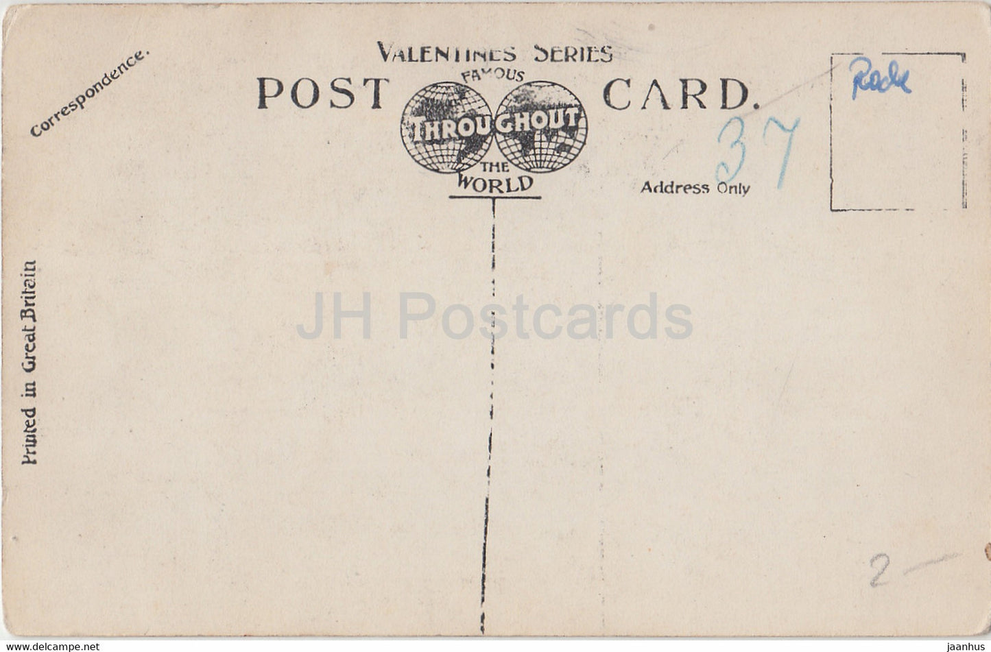 London - Shakespeare's Monument - Westminster Abbey - Valentine - old postcard - England - United Kingdom - used