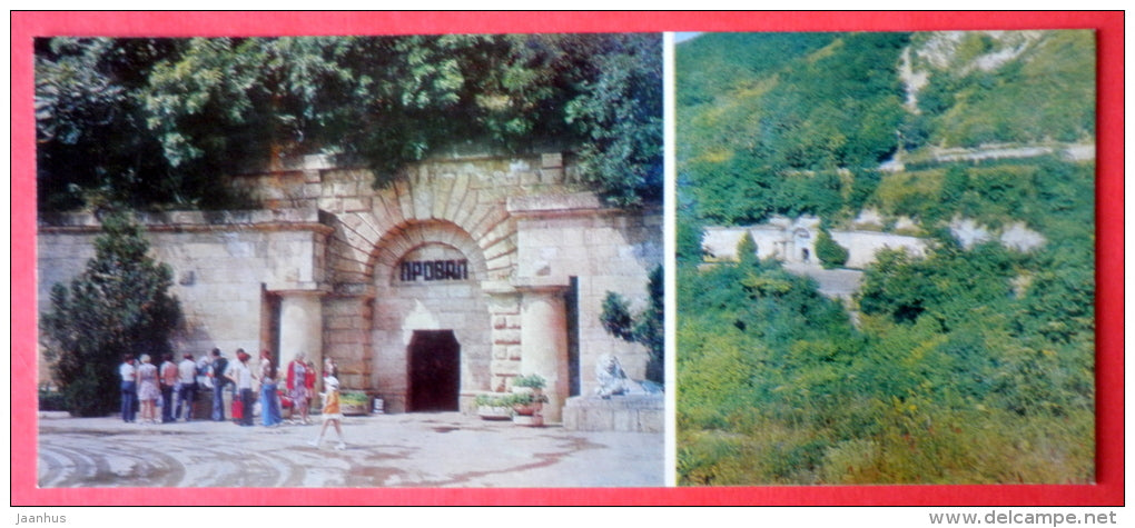 Proval grotto entrance - Pyatigorsk - poet Lermontov Places of Caucasian Mineral Waters - 1978 - USSR Russia - unused - JH Postcards