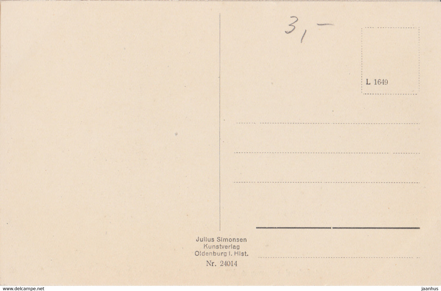 Ostseebad Lohme a Rugen - Blick nach der See - old postcard - 24014 - Germany - unused