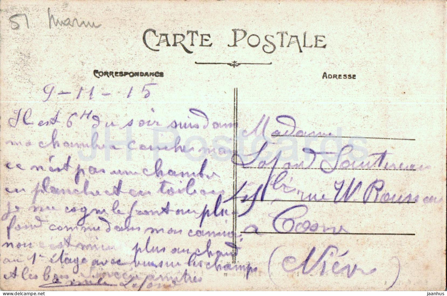 Ablois Saint Martin - Le Sourdon - Grande Source - La Champagne Illustree - alte Postkarte - 1915 - Frankreich - gebraucht 