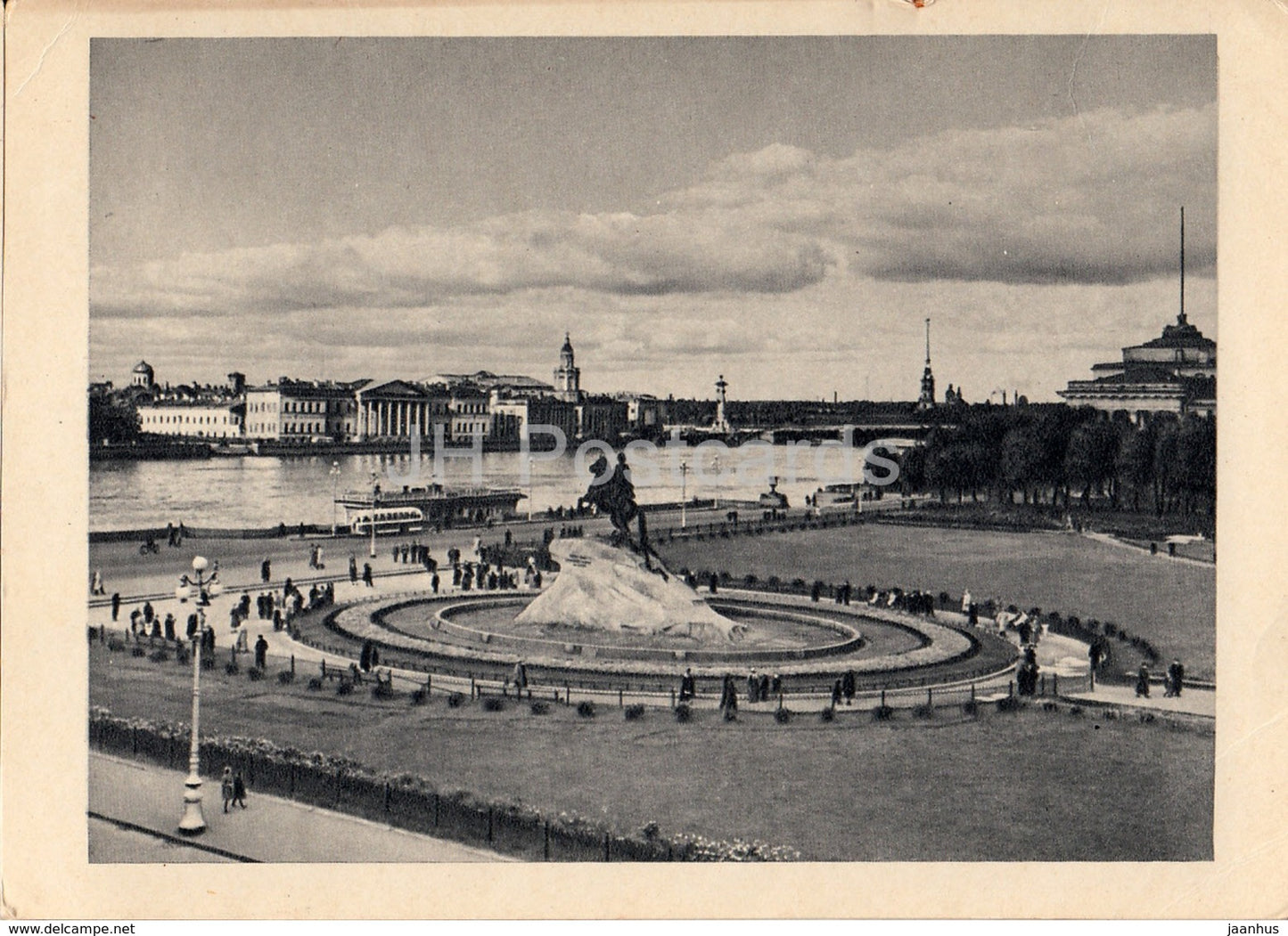 Leningrad - St. Petersburg - Decembrist's Square - monument to Peter I - 1963 - Russia USSR - unused - JH Postcards