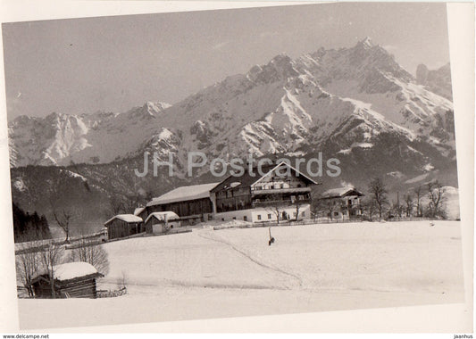 mountain - building - Switzerland - unused - JH Postcards