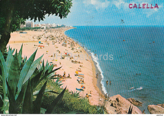 Costa Dorada - Calella - General view of the Beach - 275 - Spain - used - JH Postcards
