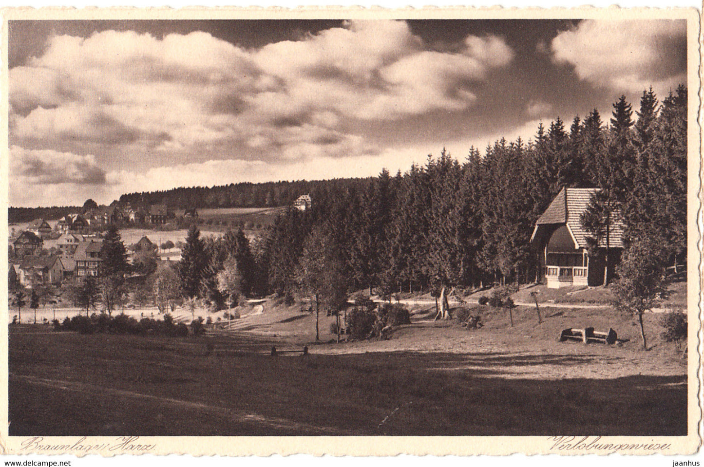 Braunlage Harz - Verlobungswiese - old postcard - Germany - used - JH Postcards