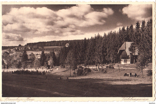 Braunlage Harz - Verlobungswiese - old postcard - Germany - used - JH Postcards