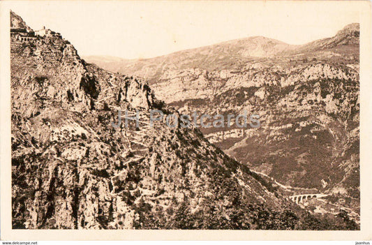 Pont du Loup - Gourdon et le Chemin du Paradis - 4 - old postcard - France - unused - JH Postcards