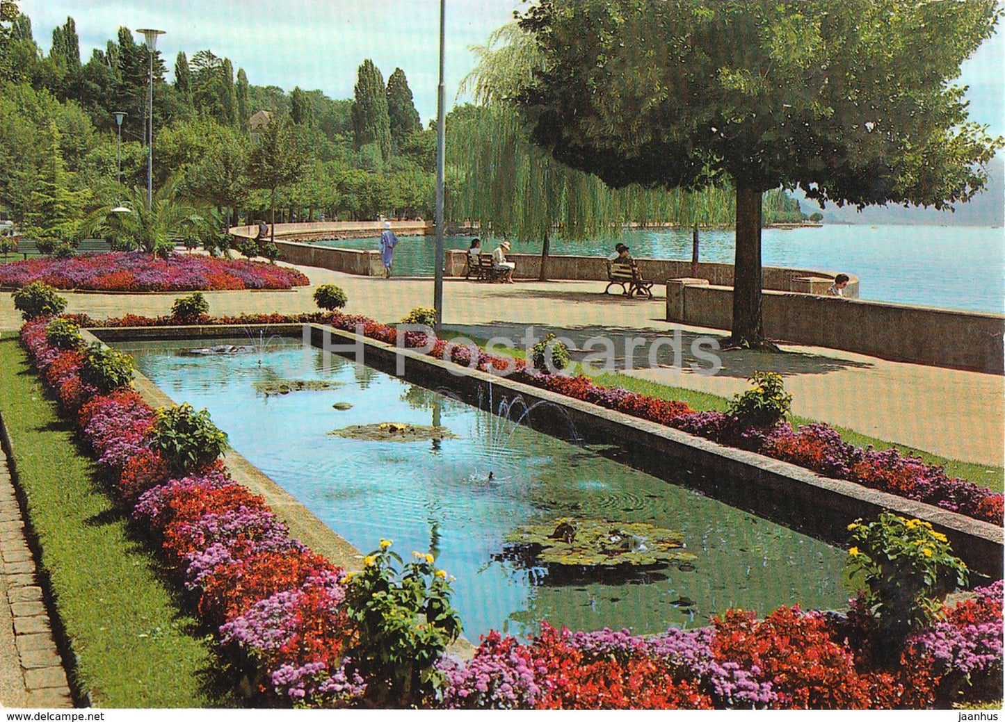 Lausanne Ouchy - Le quai fleuri - 2961 - Switzerland - unused - JH Postcards