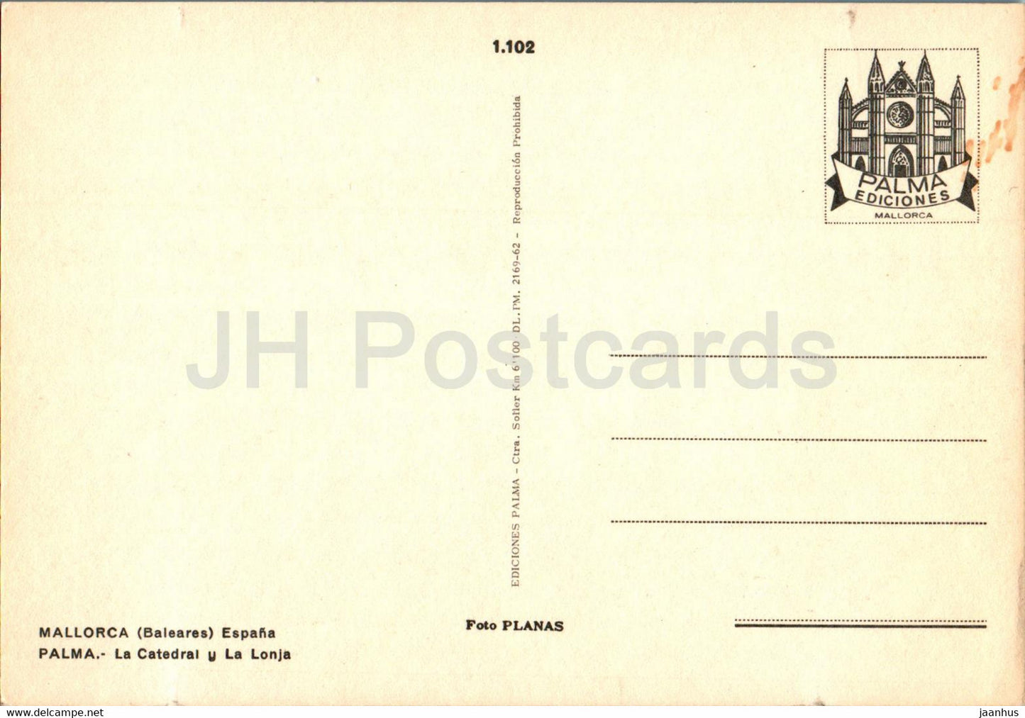 Palma - La Catedral y La Lonja - cathedral - Mallorca - 1102 - Spain - unused