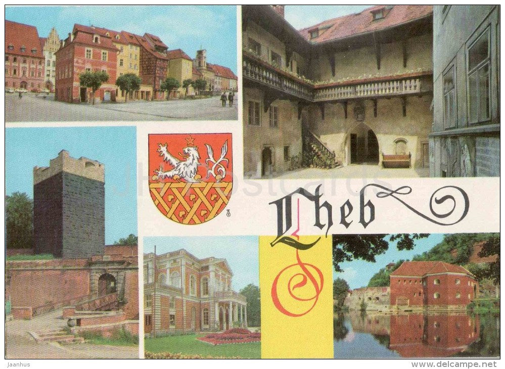 Cheb - architecture - Czechoslovakia - Czech - unused - JH Postcards