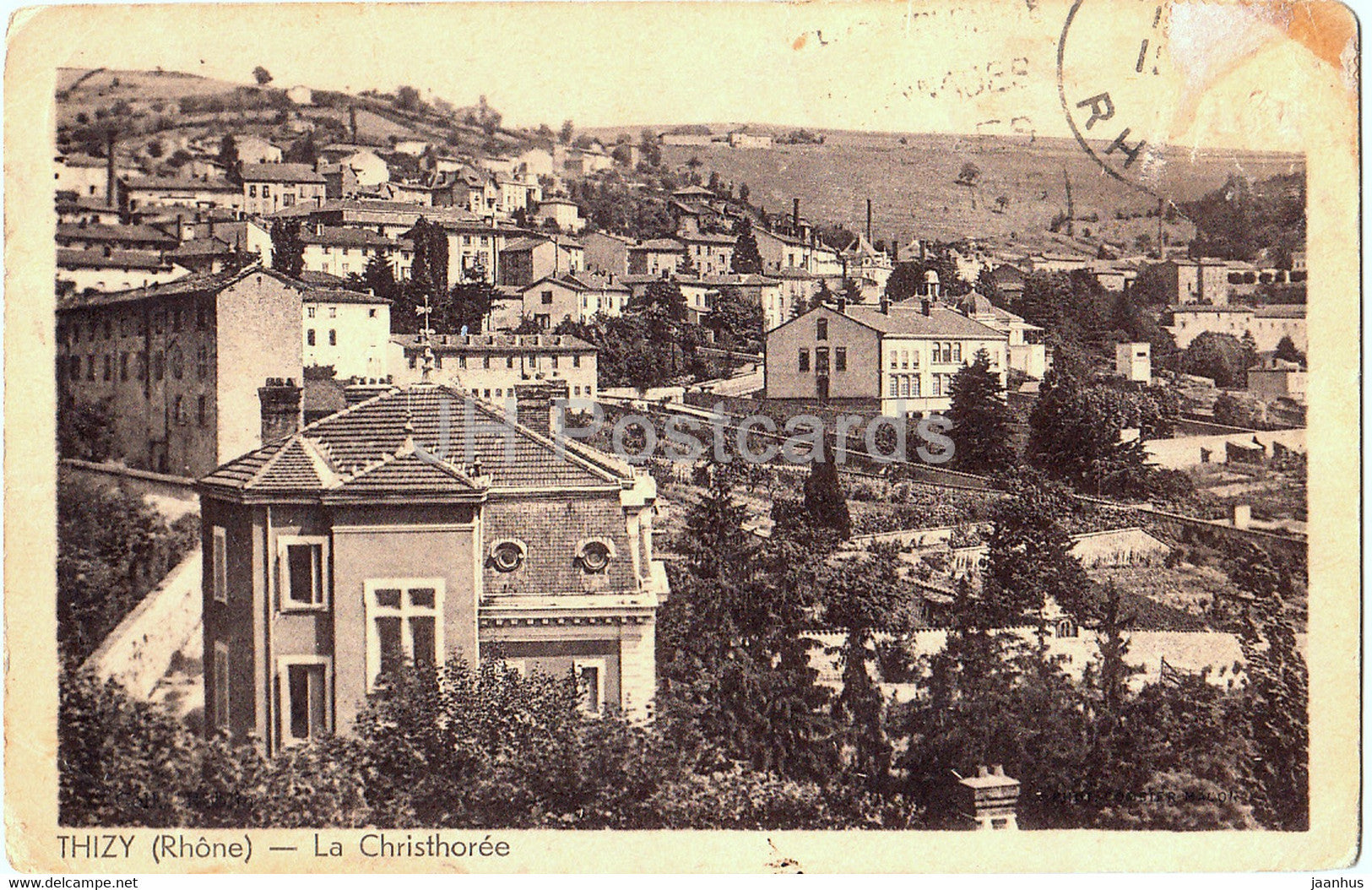 Thizy - La Christhoree - old postcard - 1936 - France - used - JH Postcards