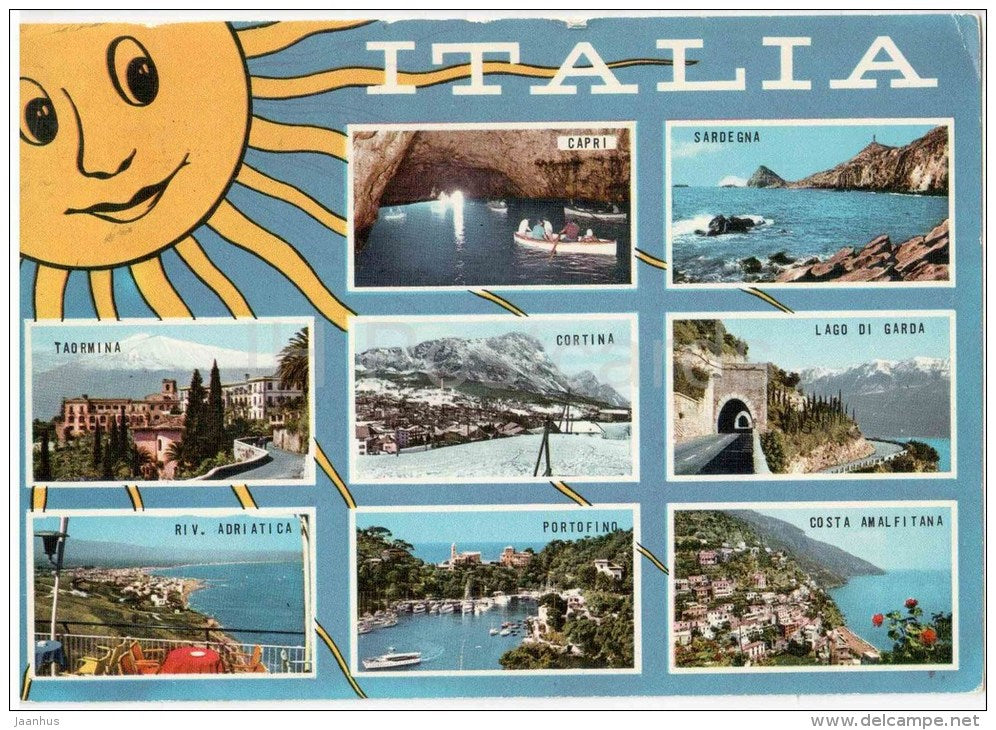 Italia - Italy - 6 - sent from Italy to Germany 1969 - JH Postcards