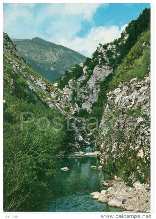 pescasseroli m. 1200, Le Sorgenti del Sangro - source - Alta Valle del Sangro - Abruzzo - 6 - Italia - Italy - unused - JH Postcards