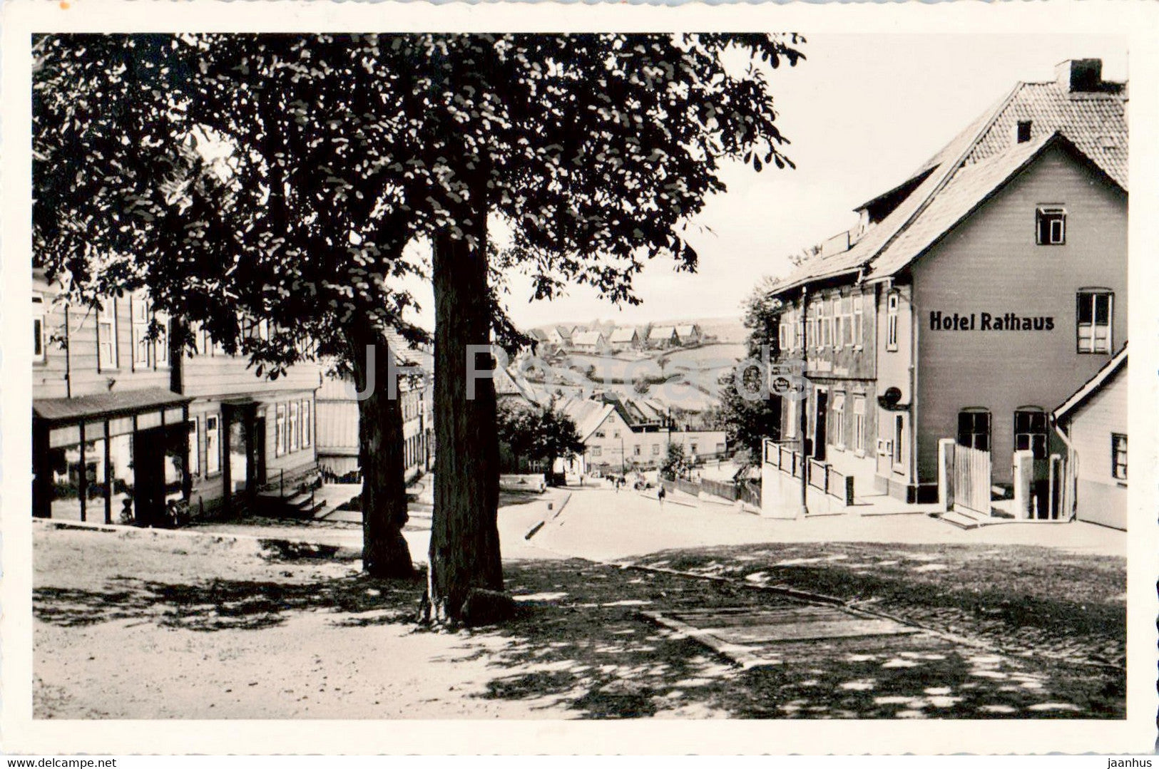 Bergstadt St Andreasberg - Blick zum Markt mit Hotel Rathaus - old postcard - Germany - used - JH Postcards