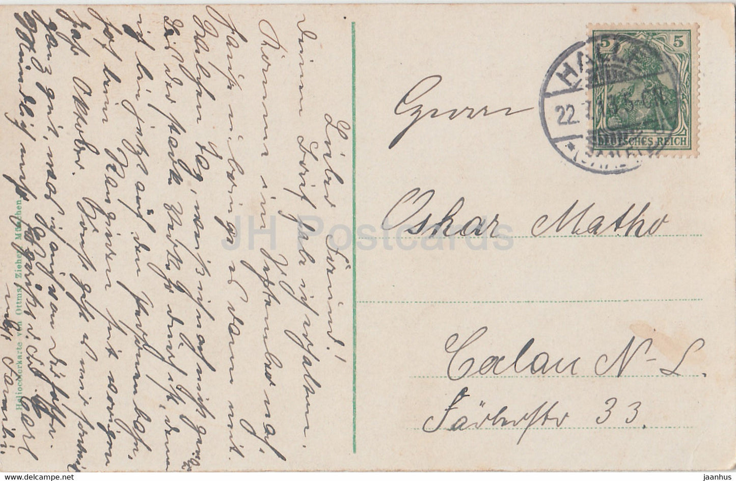 Halle A S - Moritzburg - old postcard - 1913 - Germany - used