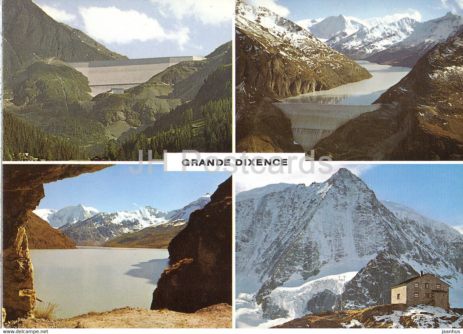 Grande Dixence - Barrage de la Grande Dixence - Val des Dix - multiview - 58007 - Switzerland - used - JH Postcards
