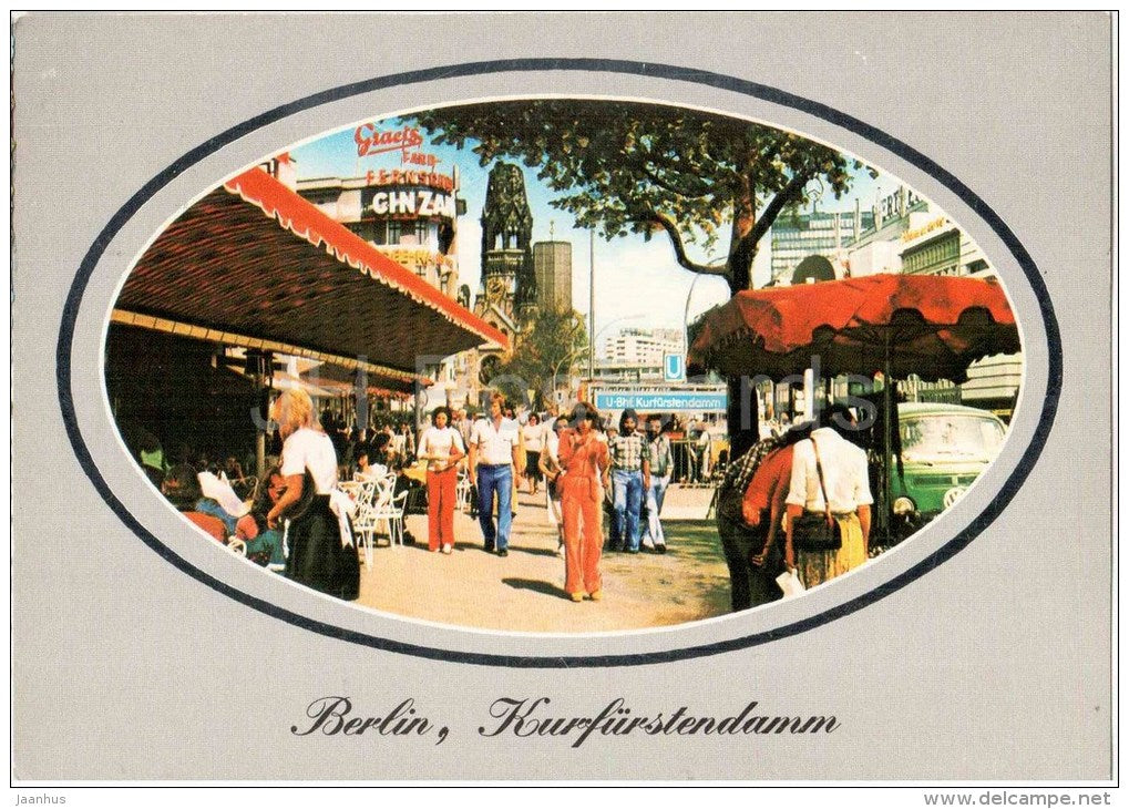 Berlin , Kurfürstendamm - Germany - 1985 gelaufen - JH Postcards