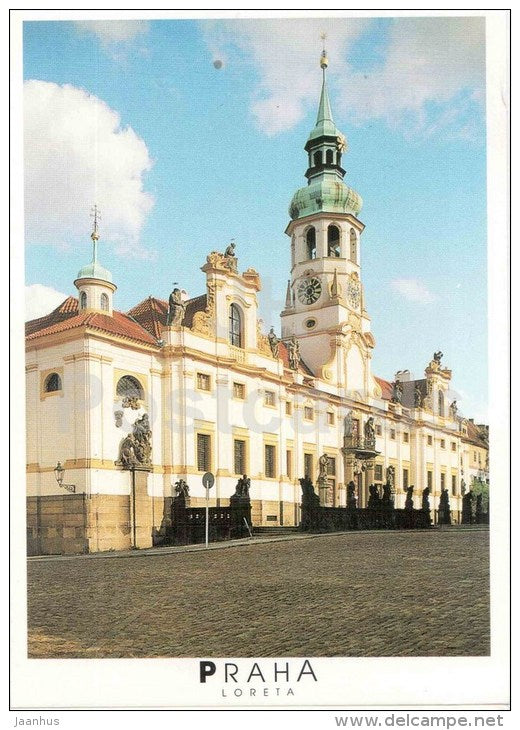 Praha - Prague - Loreta - Czech Republic - used 1994 - JH Postcards