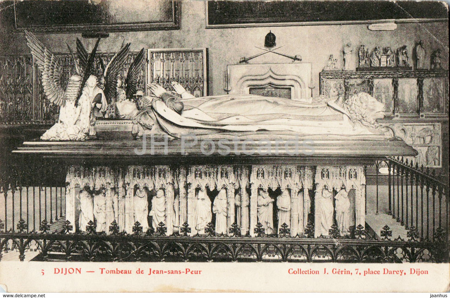 Dijon - Tombeau de Jean sans Peur - 5 - old postcard - France - unused - JH Postcards