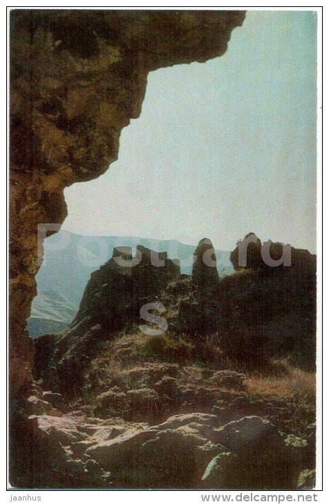 Tmogvi - Fortress town in the Rock Complex of Vardzia - Monastery of the Caves - Vardzia - 1972 - Georgia USSR - unused - JH Postcards