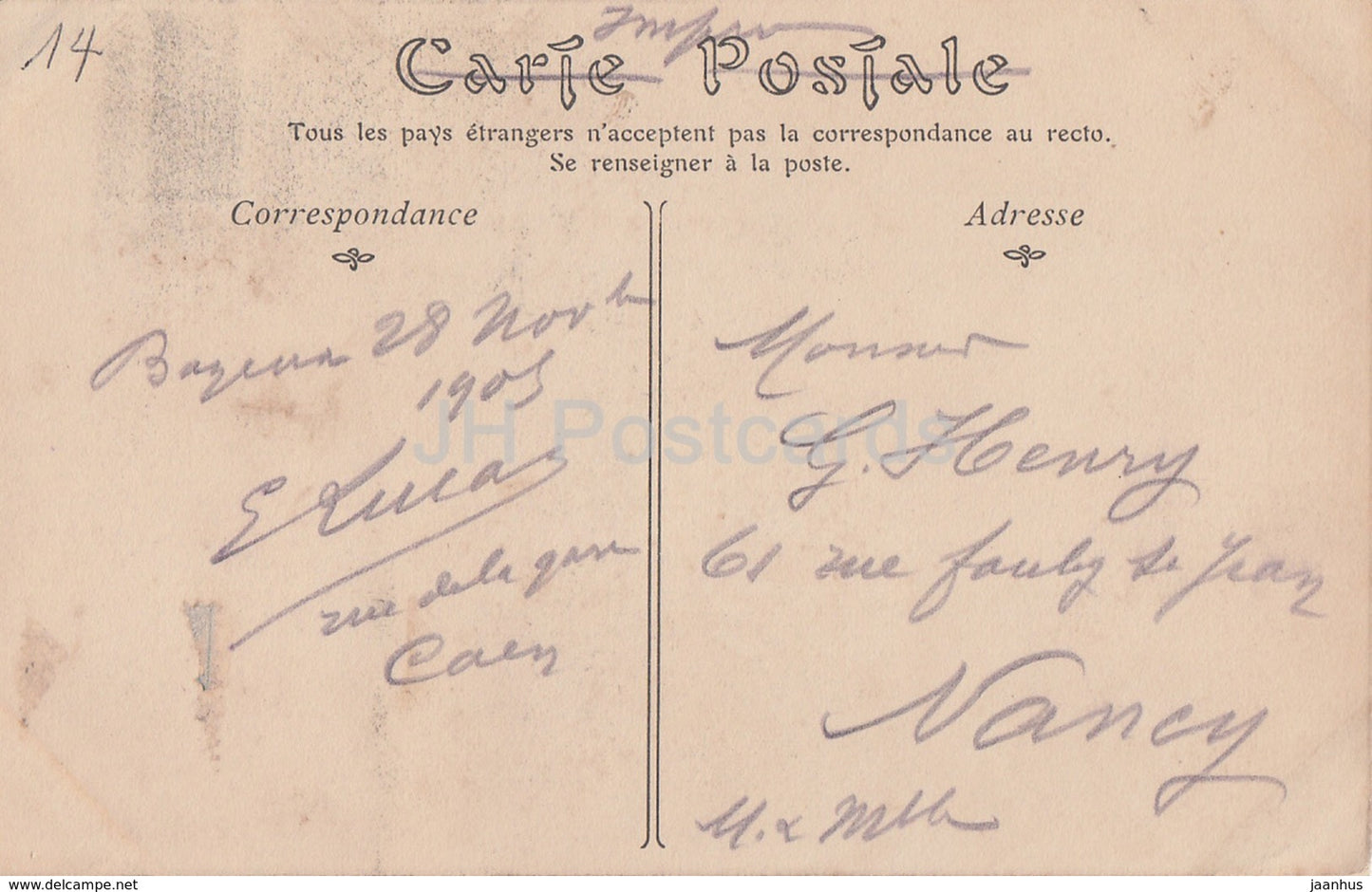 Bayeux - La Cathedrale cote de l'Abside - Kathedrale - 9 - alte Postkarte - Frankreich - gebraucht