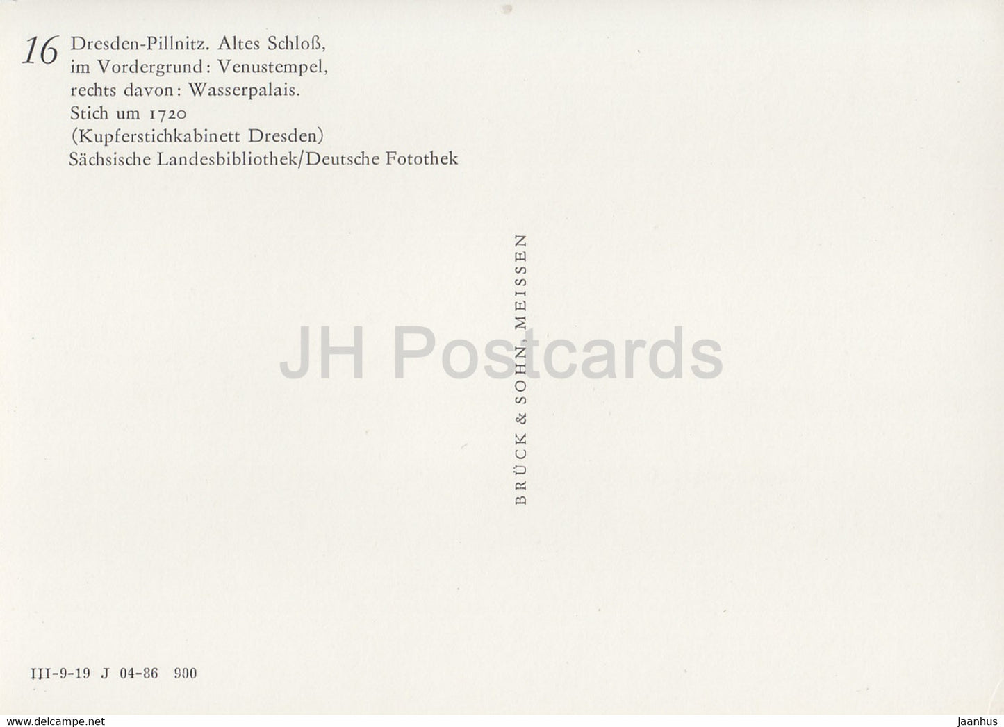 Dresden Pillnitz - Altes Schloss im Vordergrund - Alte Kirchen Dresdens - castle - DDR Germany - unused